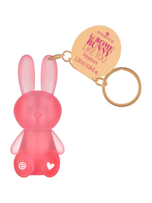 Make-up | Luciu de buze in forma de iepuras, cu breloc, somebunny like you, essence, 1.38 ml | 1001cosmetice.ro