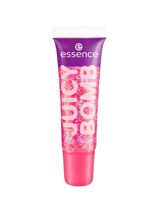 Gloss | Luciu de buze stralucitor juicy bomb party luminous lime 02 essence | 1001cosmetice.ro