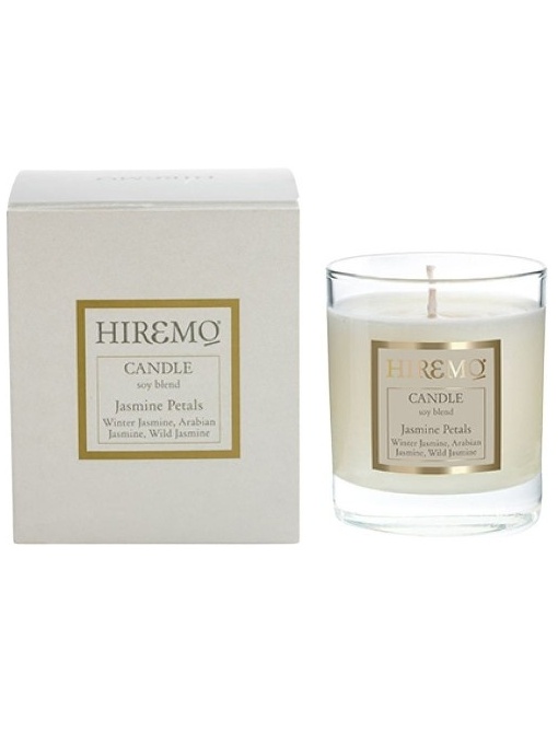 Uleiuri esentiale | Lumanare din ceara de soia cu petale de iasomie hiremo, 250 ml | 1001cosmetice.ro