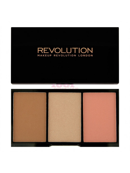 Makeup revolution london iconic pro blush, bronze, golden hot 1 - 1001cosmetice.ro