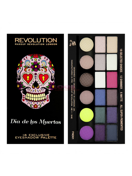 Makeup revolution london salvation palette dia de los muertos 1 - 1001cosmetice.ro