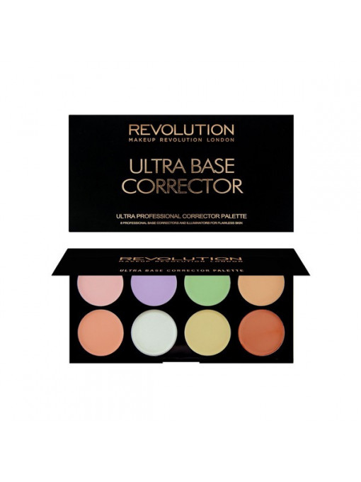 Conceler - corector, makeup revolution | Makeup revolution london ultra base corrector palette | 1001cosmetice.ro