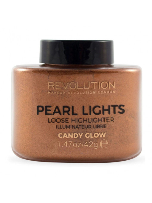 Highlighter (iluminator), makeup revolution | Makeup revolution pearl lights loose highligter candy glow iluminator pudra | 1001cosmetice.ro
