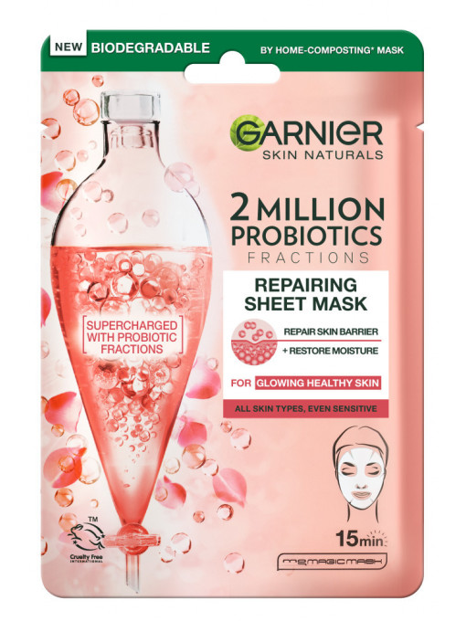 Gel &amp; masca de curatare, garnier | Masca cu fractii probiotice, garnier skin naturals | 1001cosmetice.ro