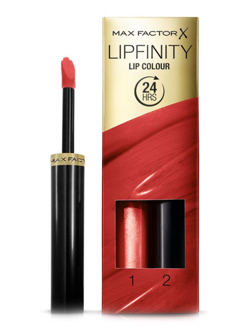 Max factor lipfinity lip colour ruj de buze rezistent la transfer 24h so glamorous 125 1 - 1001cosmetice.ro