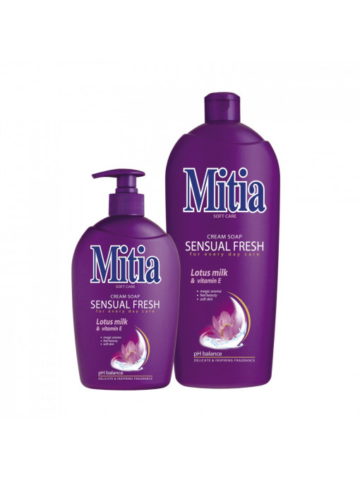Corp, mitia | Mitia sapun crema sensual fresh lotus milk & vitamina e | 1001cosmetice.ro