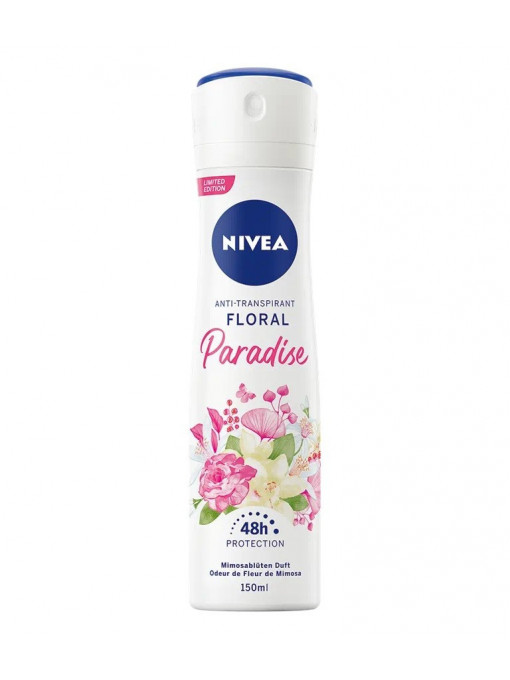 Parfumuri dama, nivea | Nivea floral paradise spray antiperspirant | 1001cosmetice.ro