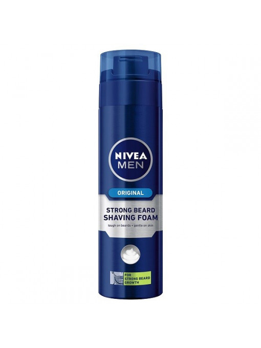 Parfumuri barbati, nivea | Nivea men protect & care strong beard spuma pentru ras | 1001cosmetice.ro