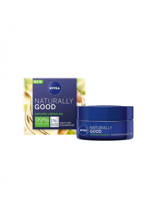 Ten, nivea | Nivea naturally good organic argan oil crema de noapte regeneratoare | 1001cosmetice.ro