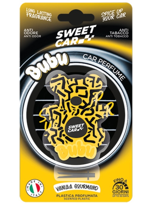 Produse cosmetice online - 1001cosmetice.ro | Odorizant auto bubu – vanilla gourmand, sweet car 18 g | 1001cosmetice.ro
