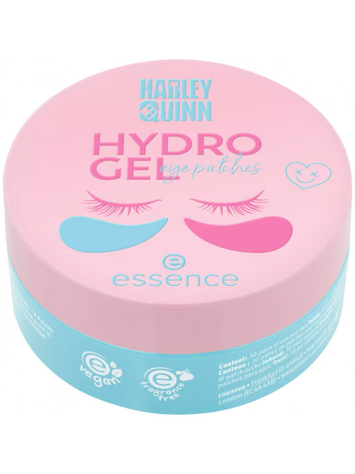 Gel & masca de curatare | Plasturi pentru ochi hydro gel harley quinn essence, 30 perechi | 1001cosmetice.ro