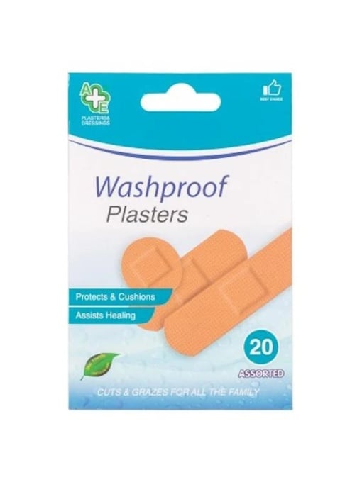 Produse cosmetice online - 1001cosmetice.ro | Plasturi sterili a&e, pentru diverse intrebuintari, washproof plasters, forme diferite, set 20 bucati | 1001cosmetice.ro
