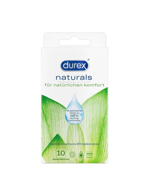 Prezervative Naturals Durex, set 10 bucati
