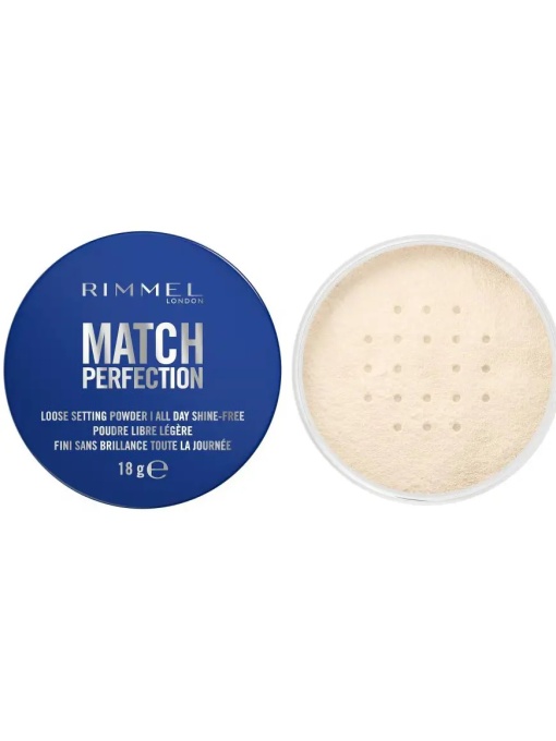 Pudra | Pudra pulbere transparenta, match perfection rimmel london, 01, 18g | 1001cosmetice.ro