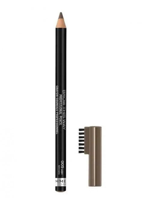 Make-up, rimmel london | Rimmel london brow this way creion de sprancene ash brown 005 | 1001cosmetice.ro
