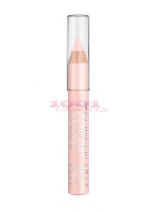 Rimmel london brow this way highlighting pencil 001 matte 1 - 1001cosmetice.ro
