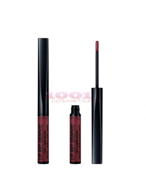 Rimmel london lip art graphic ruj lichid now or never 760 1 - 1001cosmetice.ro
