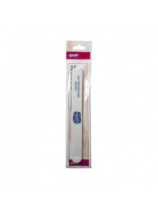Pile unghii, ronney | Ronney professional straight pila pentru unghii alba 180/240 | 1001cosmetice.ro