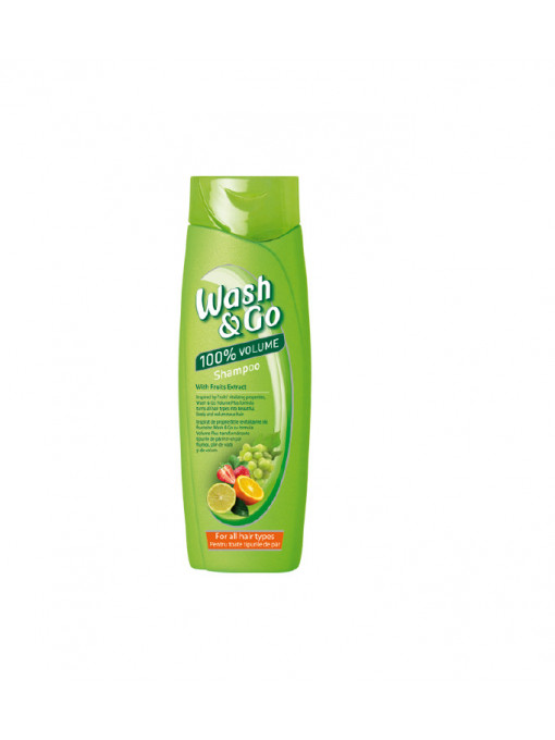 Wash & go | Sampon cu extract de fructe pentru revitalizarea parului, wash & go, 360 ml | 1001cosmetice.ro
