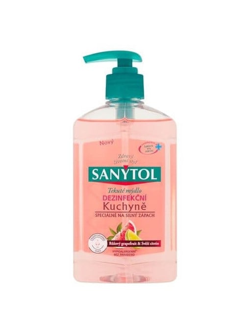 Sapun, sanytol | Sanytol sapun lichid antibacterian cu aroma de grapefruit si lamaie | 1001cosmetice.ro