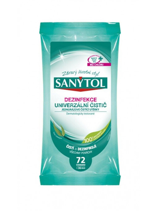 Pardoseli, sanytol | Sanytol servetele umede dezinfectante 72 bucati | 1001cosmetice.ro