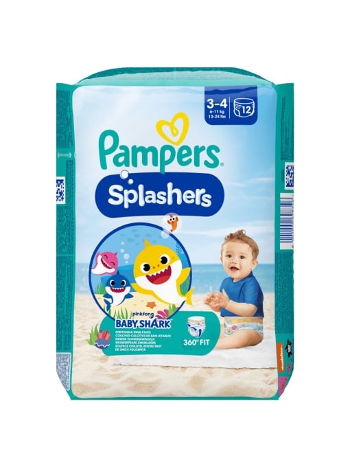 Ingrijire copii | Scutece chilotel pentru apa splashers midi, mărimea 3, 6–11 kg pampers, 12 buc | 1001cosmetice.ro