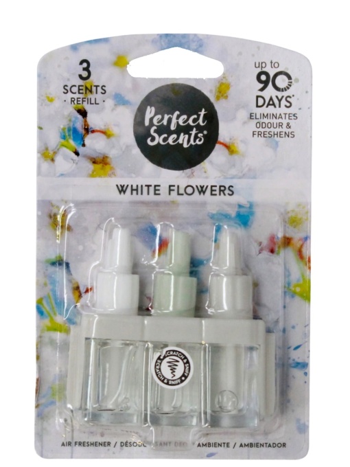 Set 3 rezerve White Flowers, Perfect Scents/Ambi Pur, 20 ml