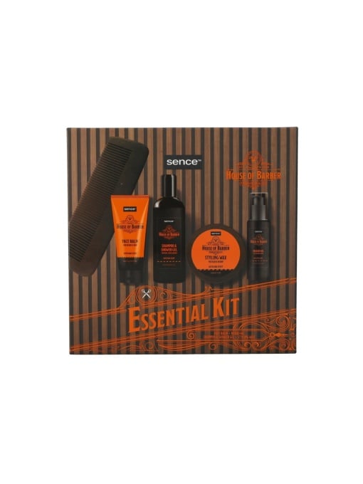 Parfumuri barbati | Set 5 produse pentru barba si corp, essential house of barber, sence | 1001cosmetice.ro