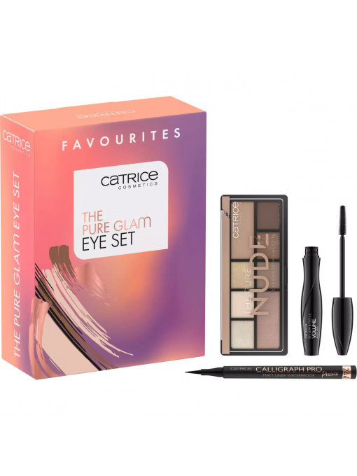 Eyeliner/tus de ochi | Set cadou pentru machiajul ochilor, the pure glam eye set, catrice | 1001cosmetice.ro