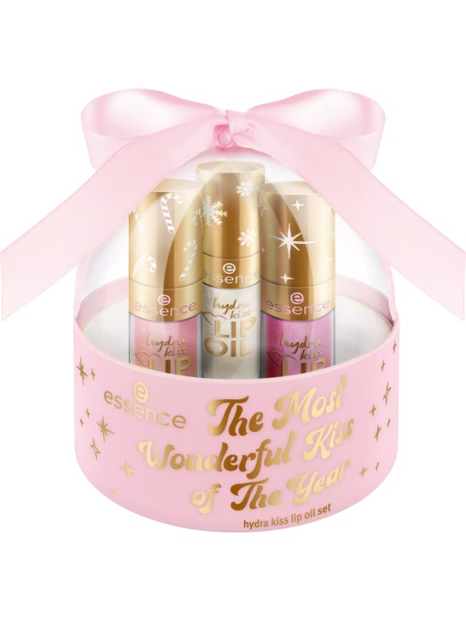 [Set de 3 uleiuri de buze hydra kiss in cutie de cadou tip glob de zapada pentru craciun, essence - 1001cosmetice.ro] [1]