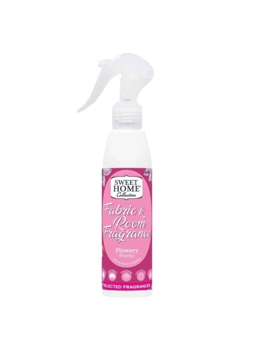 Spray pentru improspatarea hainelor, lenjeriilor si tesaturilor, Flowery Sweet Home, 250 ml