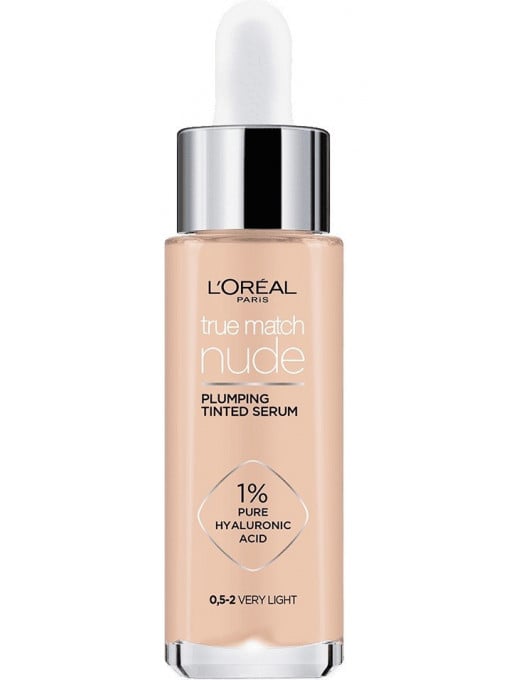 Make-up, loreal | True match nude plumping tinted serum fond de ten 0.5-2 very light loreal | 1001cosmetice.ro