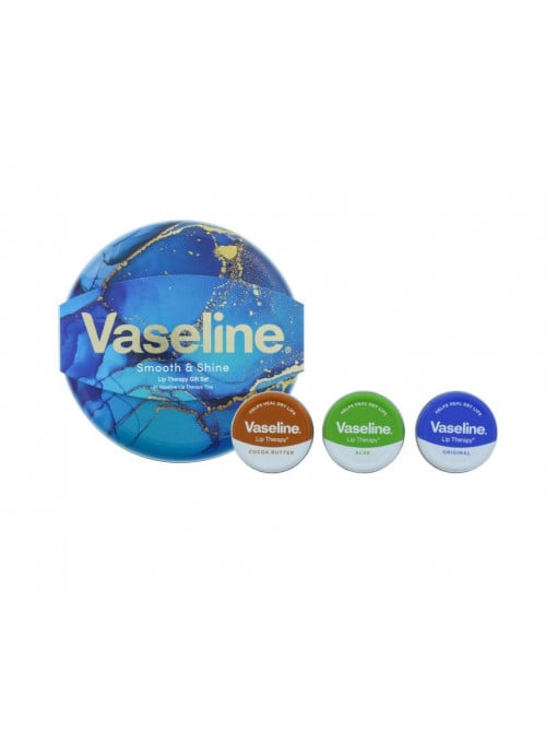 Ruj &amp; gloss, vaseline | Vaseline smooth shine lip therapy gift set | 1001cosmetice.ro
