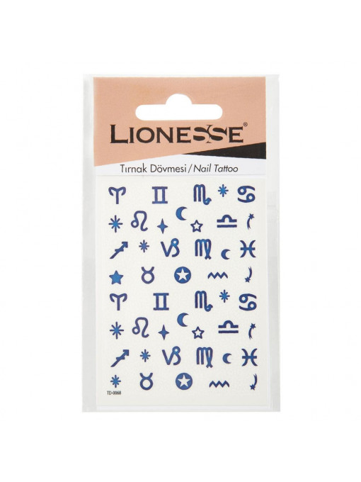 Lionesse | Abtibilduri decorative pentru unghii td-0068 lionesse | 1001cosmetice.ro