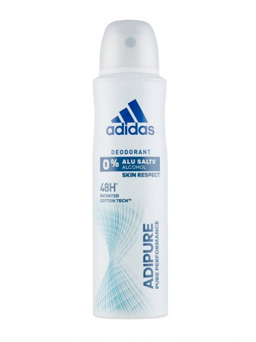 Spray & stick dama | Adidas deodorant spray adipure pure performance femei | 1001cosmetice.ro