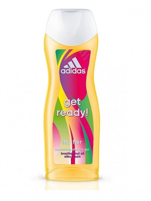 Gel de dus, adidas | Adidas get ready! gel de dus hidratant cu ulei de nuci braziliene | 1001cosmetice.ro