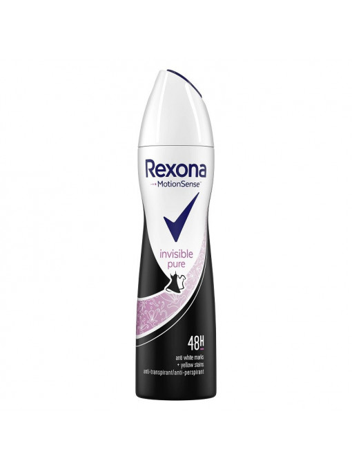 Antiperspirant deodorant spray Invisible Pure 48h, Rexona, 150 ml