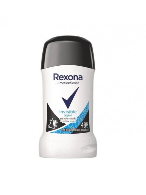 Antiperspirant deodorant Stick MotionSense, Invisible Aqua, Rexona Women, 40 ml