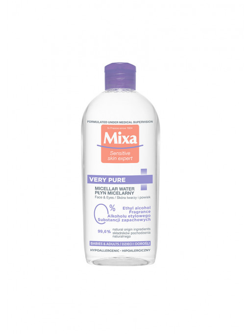 Ape micelare | Apă micelară very pure pentru ten sensibil, mixa, 400 ml | 1001cosmetice.ro