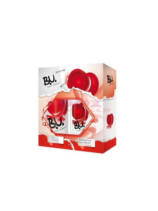 B.u. heartbeat edt 50ml + deodorant spray 150 ml + accesoriu telefon set 1 - 1001cosmetice.ro