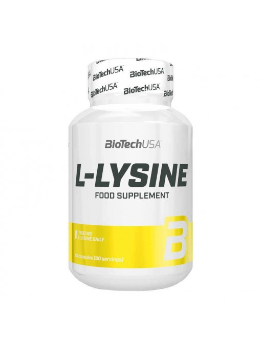 Biotech usa | Biotech usa l-lysine food supplement supliment alimentar l-lizina 90 capsule | 1001cosmetice.ro