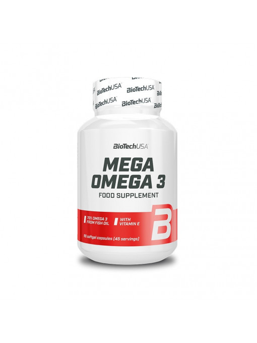 Suplimente &amp; produse bio, biotech usa | Biotech usa mega omega 3 food supplement supliment alimentar 90 capsule moi | 1001cosmetice.ro