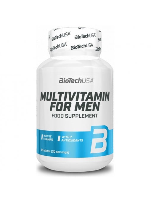 Afectiuni, biotech usa | Biotech usa multivitamin for men food supplement suplimente alimentare de multivitamine pentru barbati 60 tablete | 1001cosmetice.ro
