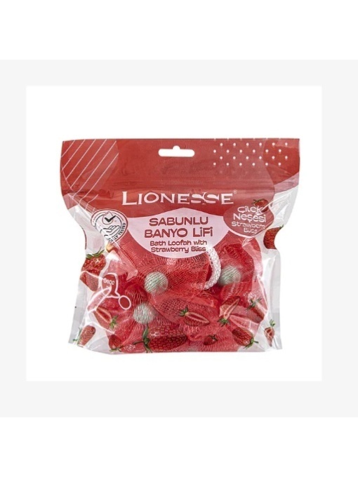 Corp | Burete de baie infuzat cu sapun de capsuni lionesse | 1001cosmetice.ro