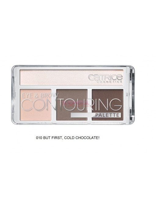 Catrice eye & brow contouring palette but first cold chocolate! 010 1 - 1001cosmetice.ro