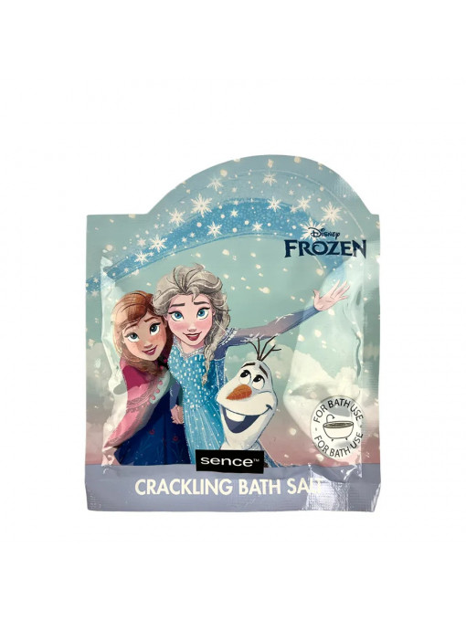 Crackling bath salt Frozen Olaf, Elsa & Ana, sare de baie efervescenta Sence, 55 g
