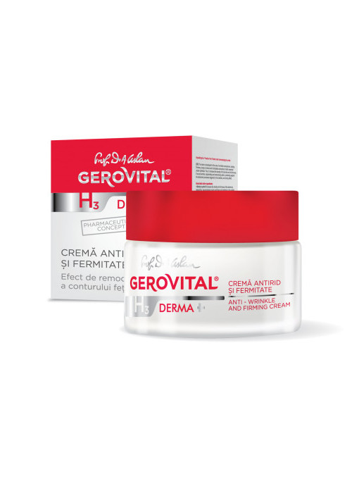 Gerovital | Cremă antirid și fermitate h3 derma+ gerovital | 1001cosmetice.ro