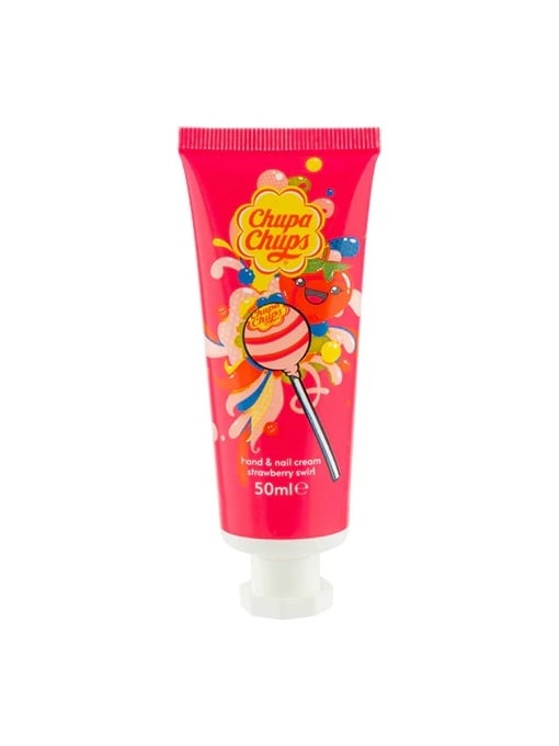 Disney - barbie | Crema de maini si unghii aroma capsuni chupa chups, 50 ml | 1001cosmetice.ro