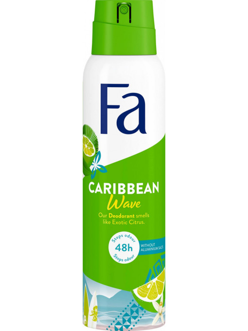 Spray &amp; stick dama, fa | Deodorant spray caribbean wave, fa, 150 ml | 1001cosmetice.ro