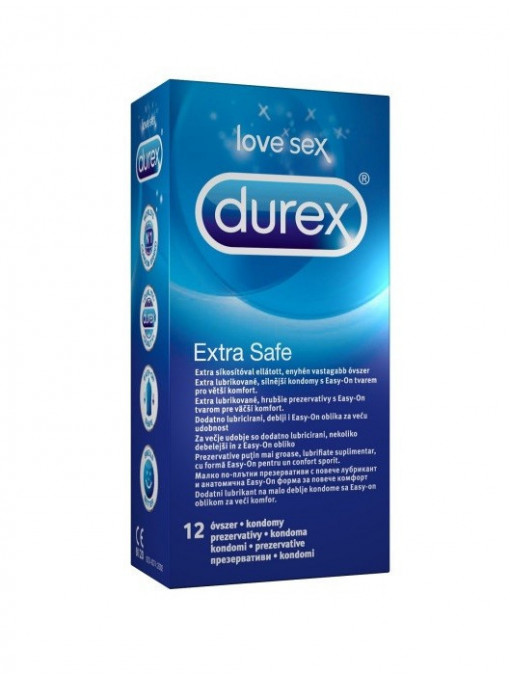 Igiena intima, durex | Durex extra safe prezervative set 12 | 1001cosmetice.ro
